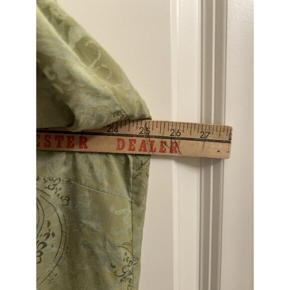 JH Collectibles Women’s Green Paisley Burnout Tunic Sz 2 Casual Office - Picture 5 of 6